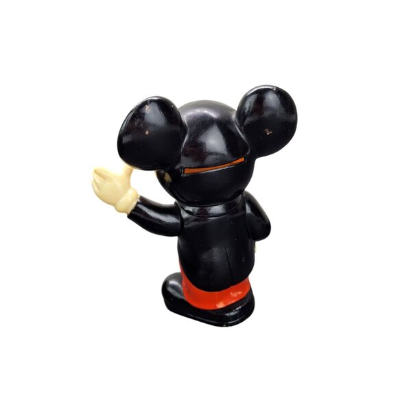 Vintage Mickey Mouse Coin Bank Rubber Plastic Korea Walt Disney Productions 70s - Picture 3 of 9